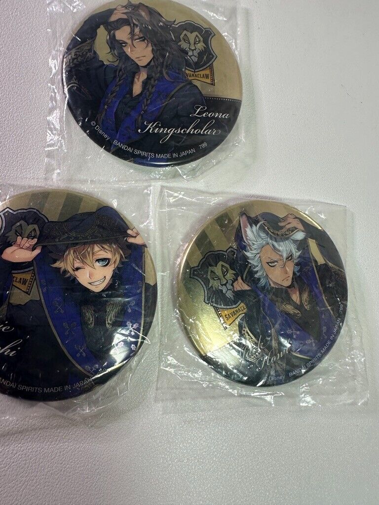 Twisted Wonderland Can Badge Set Savanaclaw Leona Jack Ruggie Ceremony