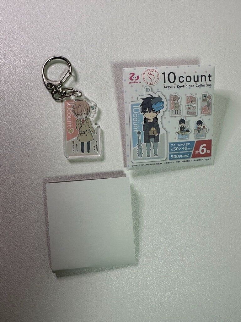 Ten Count Acrylic Key Chain Charm Shirotani Tadaomi 10 count Yaoi Sneeze
