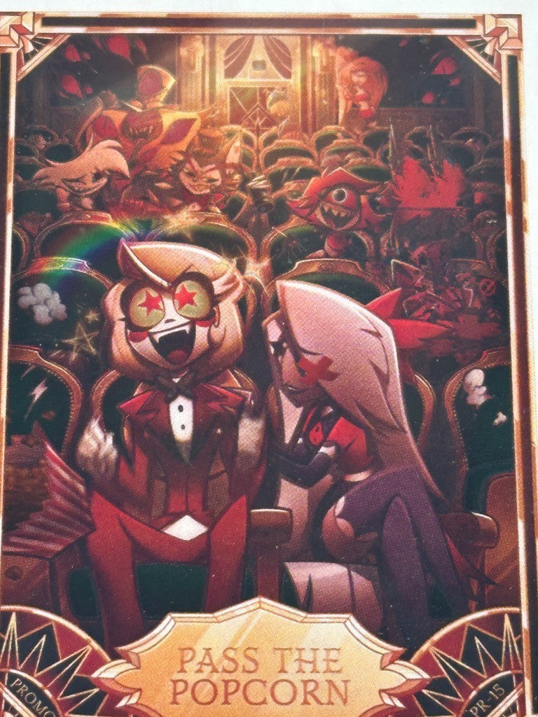 Hazbin Hotel Singalong Exclusive Pass The Popcorn Foil Promo Trading Card PR-15