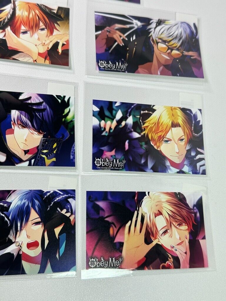 Obey Me! DMM Onkure Card Collection Complete Set Lucifer Satan Mammon Belphegor