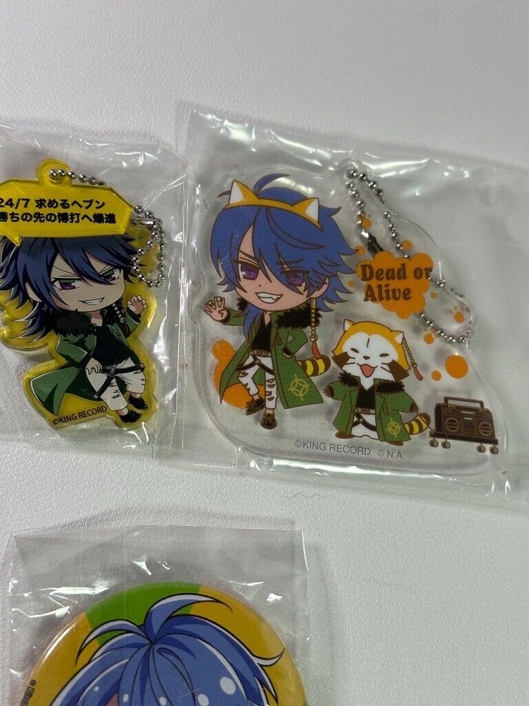 Hypnosis Mic Fling Posse Dice Arisugawa Acrylic Stand Charm Can Badge Set
