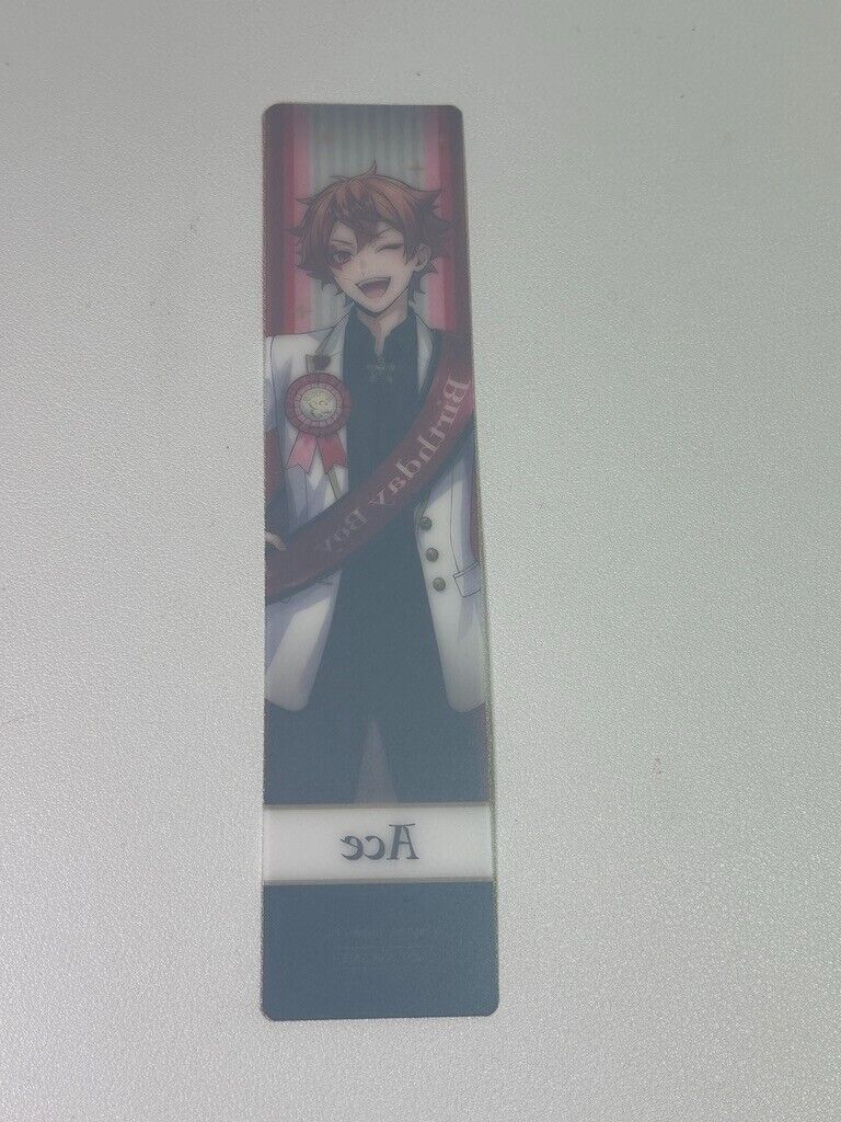 Twisted Wonderland Birthday Boy Clear Bookmark Heartslabyul Ace Trappola