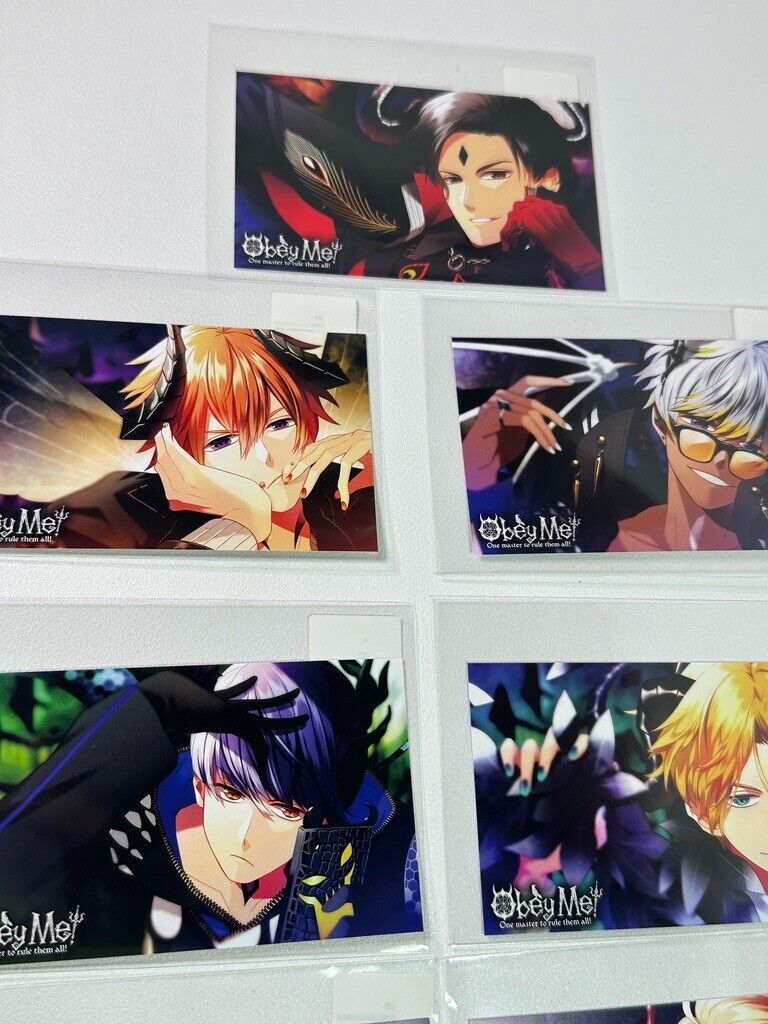 Obey Me! DMM Onkure Card Collection Complete Set Lucifer Satan Mammon Belphegor