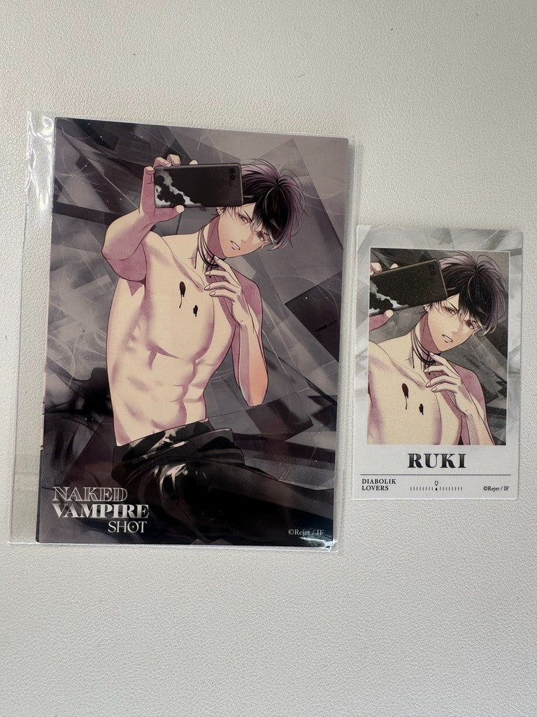 Diabolik Lovers Vampire Shot Postcard Card Set Ruki Mukami