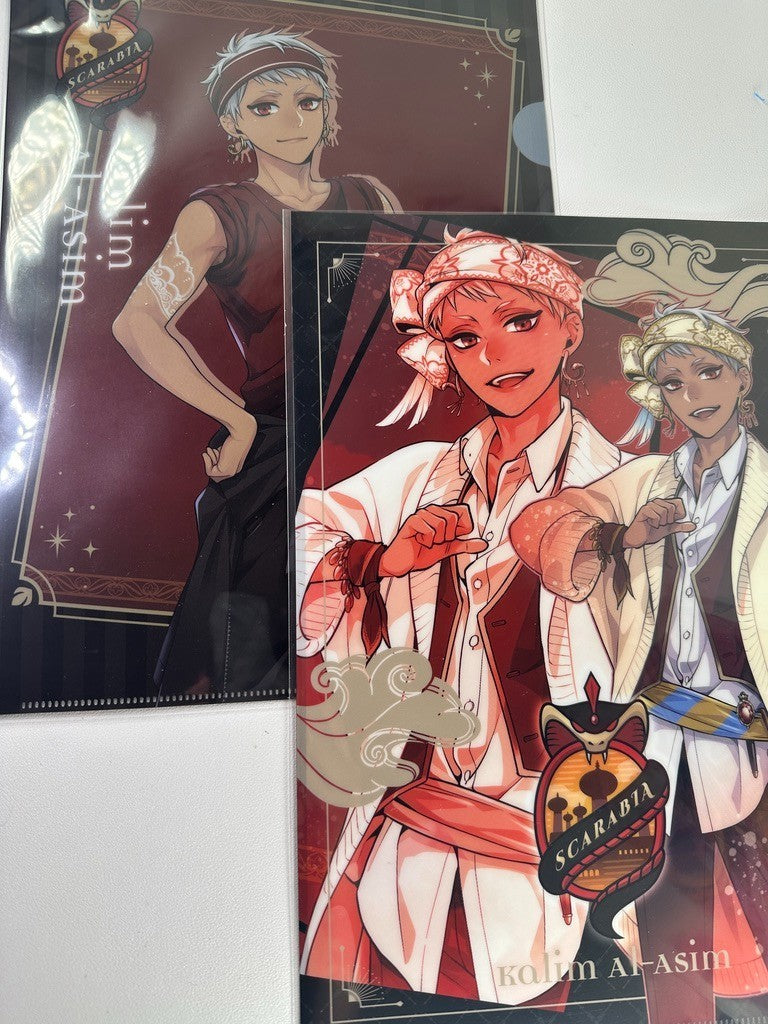Twisted Wonderland Clear File Set Scarabia Kalim AlAsim Gym
