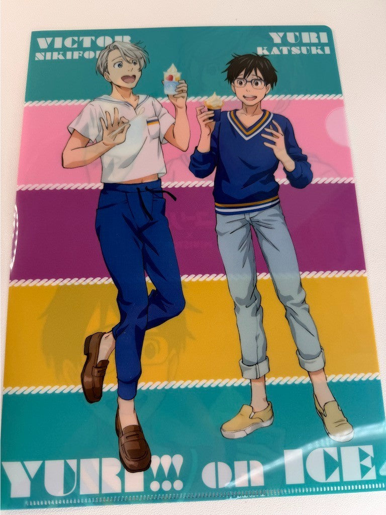 Yuri!!! on Ice Ministop Clear File Yuri Katsuki Victor Nikiforov