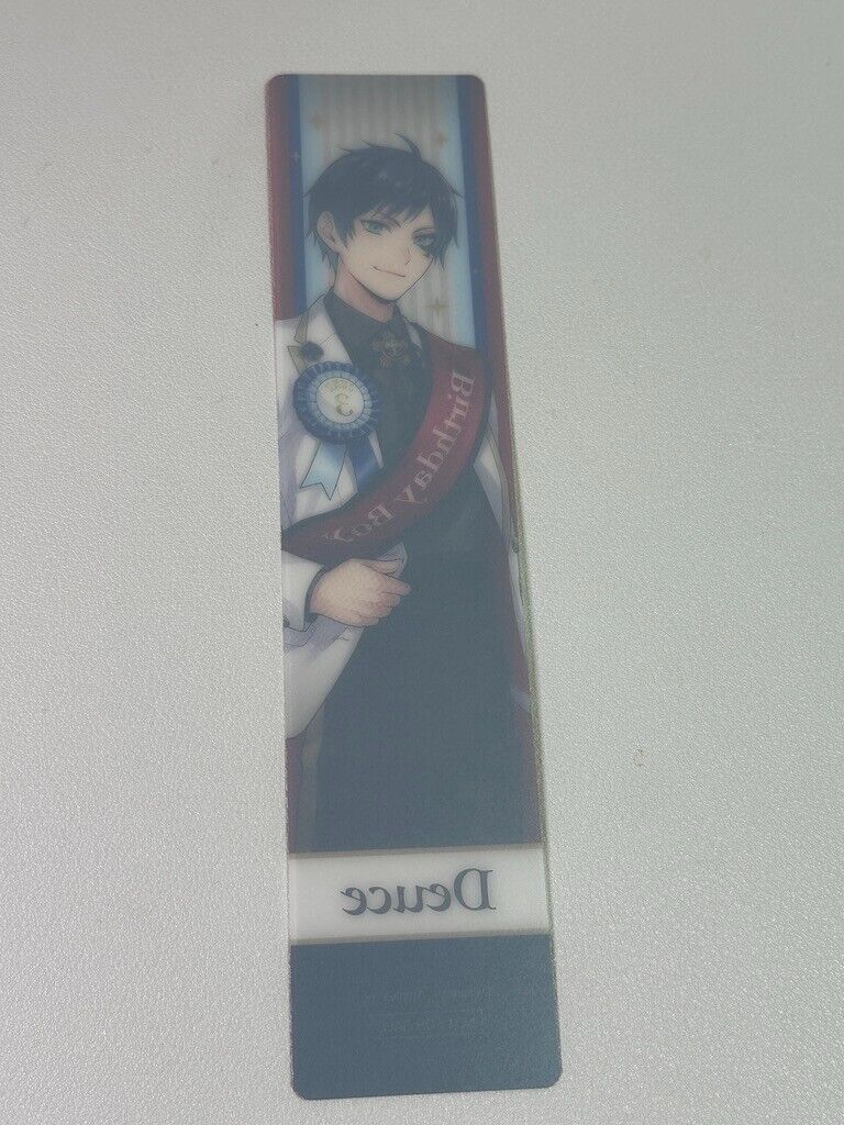 Twisted Wonderland Birthday Boy Clear Bookmark Heartslabyul Deuce Spade