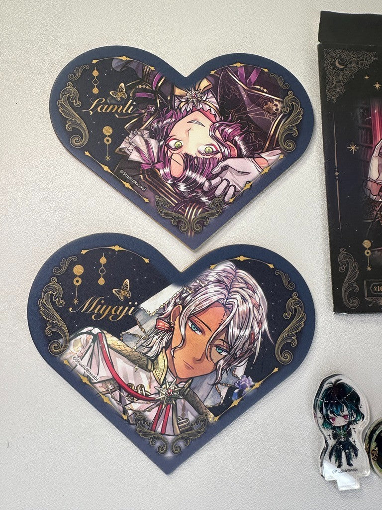 Devil Butler with Black Cat Acrylic Stand Shikishi Heart Lamli Bennett Miyaji
