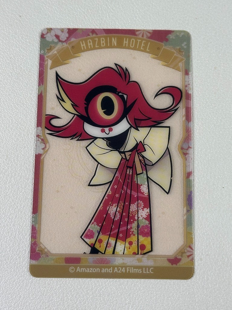 Hazbin Hotel Animate Cafe Kimono Clear Card Nifty Zoom