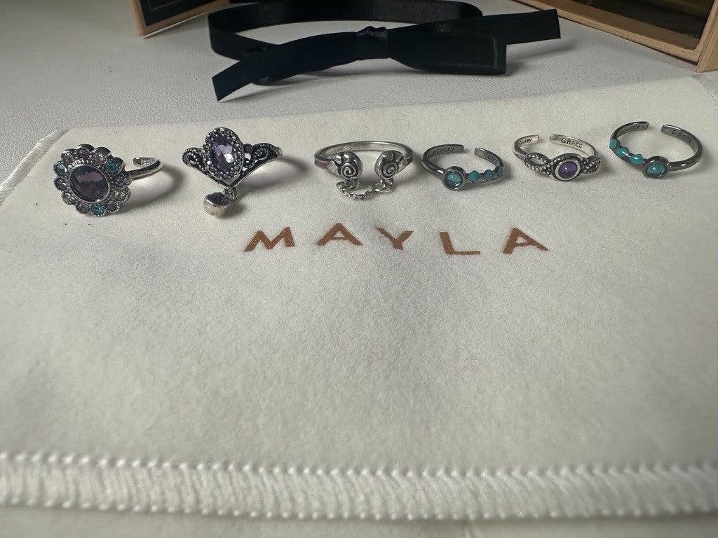 Twisted Wonderland MAYLA ICONIQUE STORY RING Set Octavinelle Azul Jade Floyd