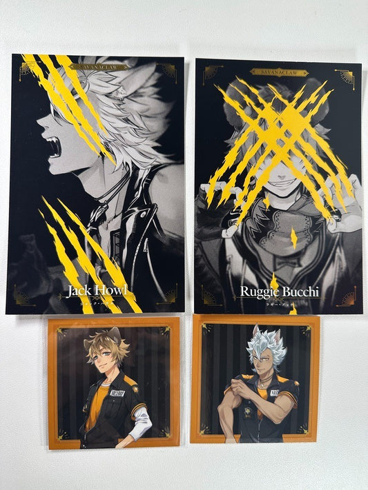 Twisted Wonderland Savanaclaw Postcard Set Jack Howl Ruggie Bucchi