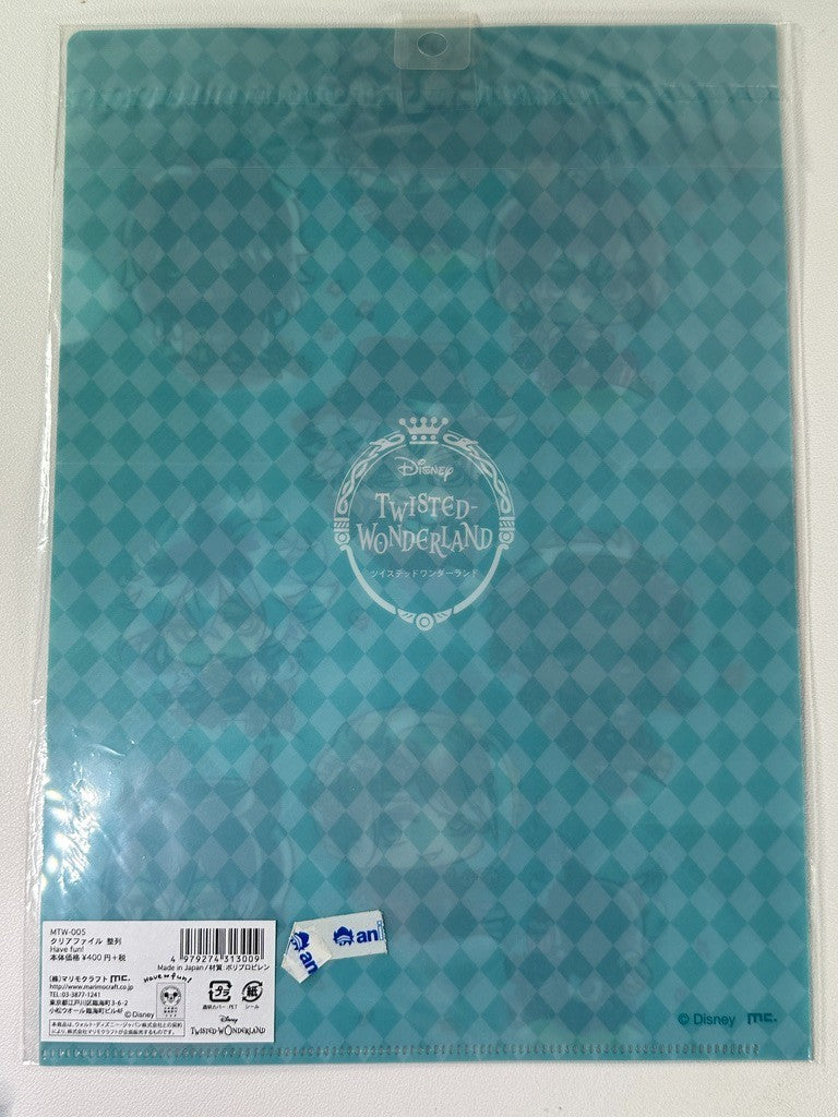 Twisted Wonderland Have Fun Clear File Riddle Azul Leona Idia Malleus Vil