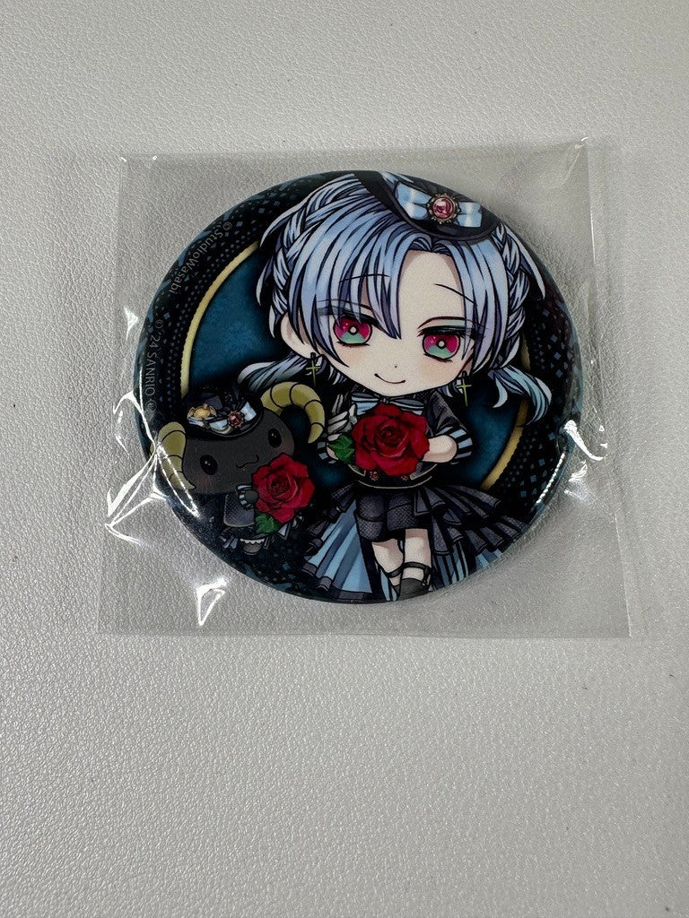 Devil Butler with Black Cat Sanrio Collaboration Can Badge Flure Garcia