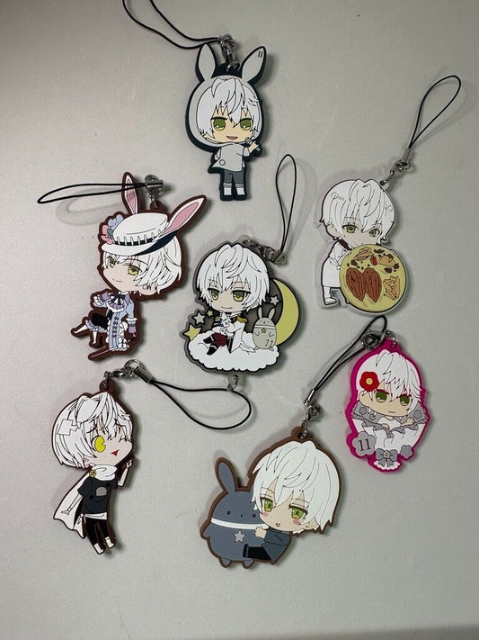 TSUKIUTA TSUKIUSA Procellarum Six Gravity Rubber Charm Shun Shimotsuki Set