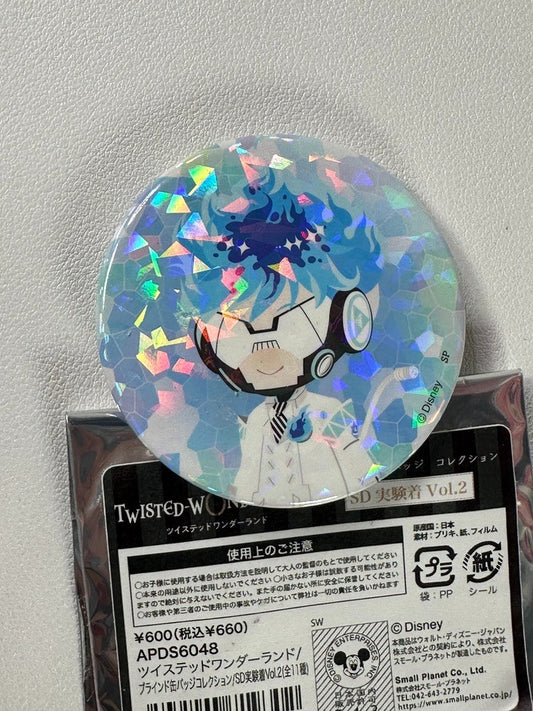 Twisted Wonderland Chibi Glitter  Experimental Can Badge Ignihyde Ortho Shroud
