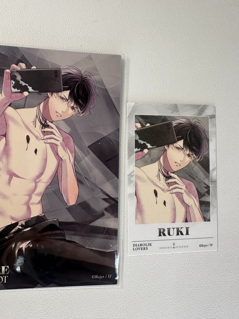 Diabolik Lovers Vampire Shot Postcard Card Set Ruki Mukami