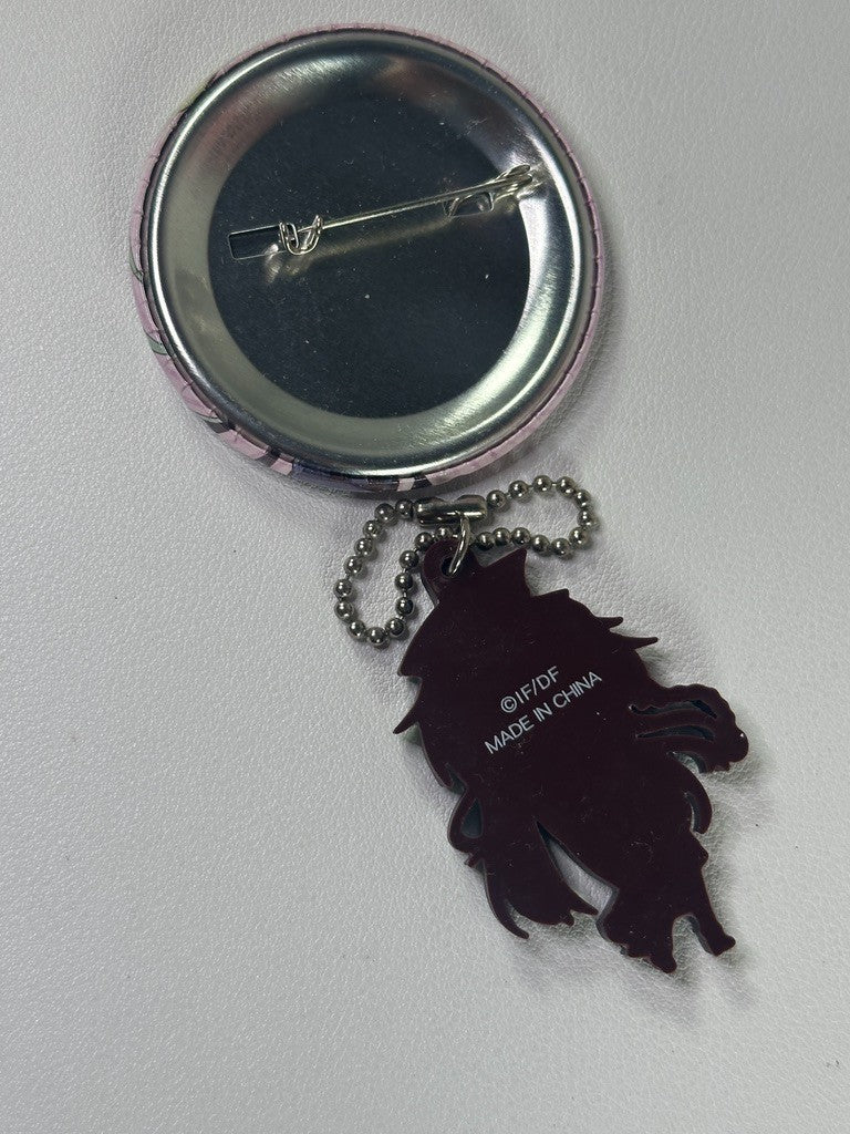 Amnesia Ukyo Can Badge Rubber Charm Set