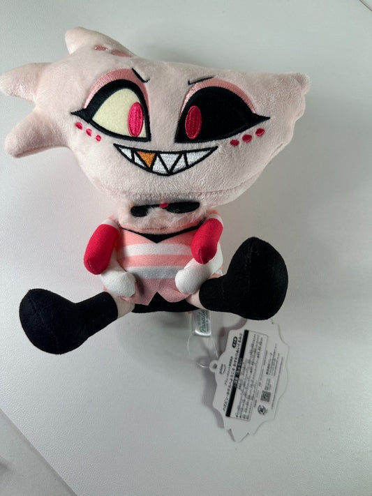 Hazbin Hotel  Round One Limited Sitting Plush Angel Dust
