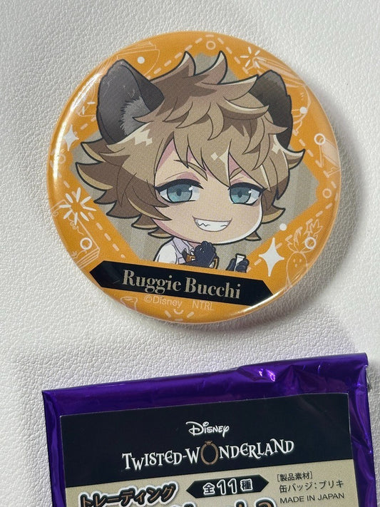 Twisted Wonderland Chibi Experimental Can Badge Savanaclaw Ruggie Bucchi