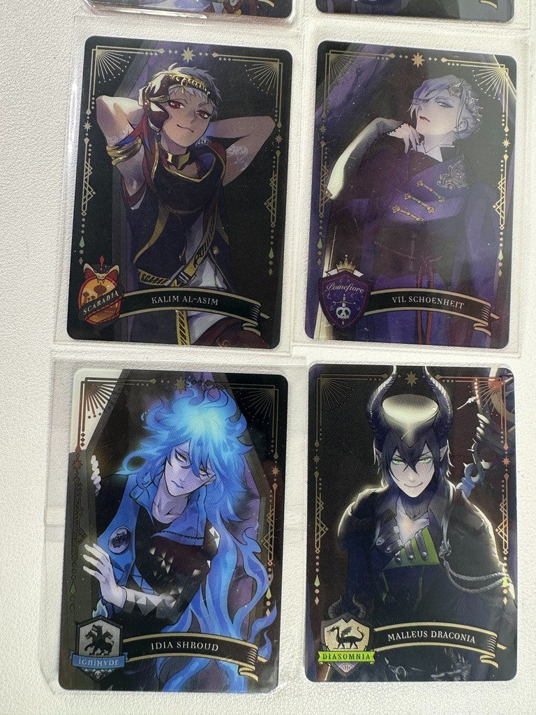 Twisted Wonderland Coffin Card Set Idia Vil Malleus Azul Riddle Kalim