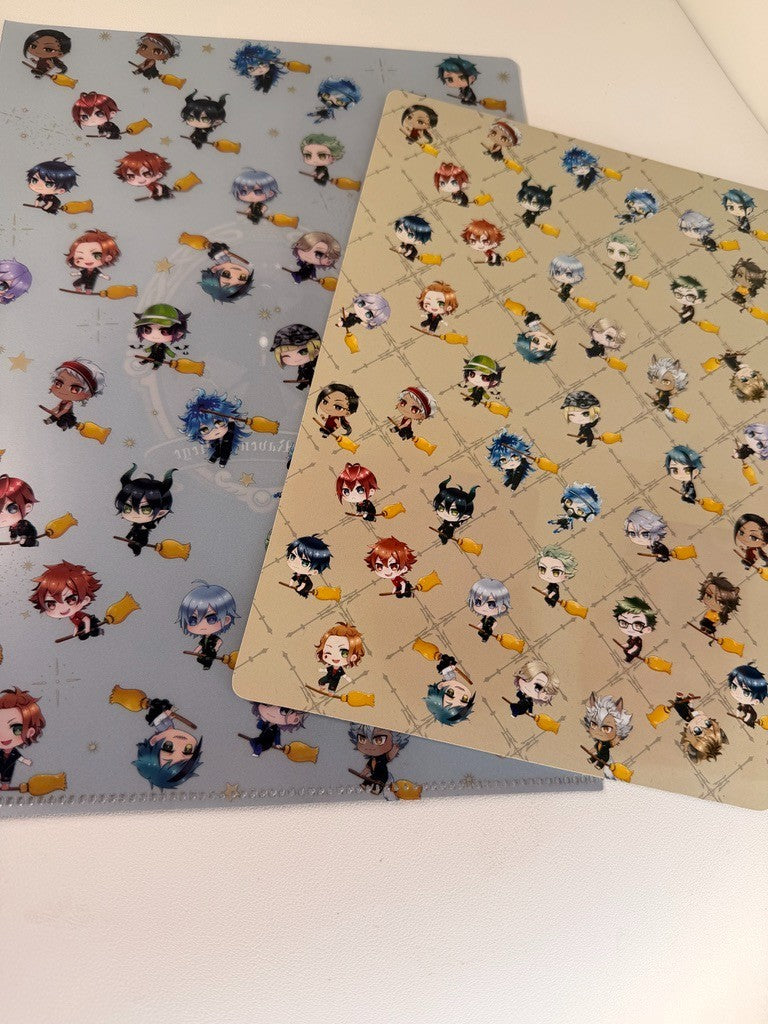 Twisted Wonderland Pencil Board Clear File Set Idia Malleus Riddle Vil Azul Rook
