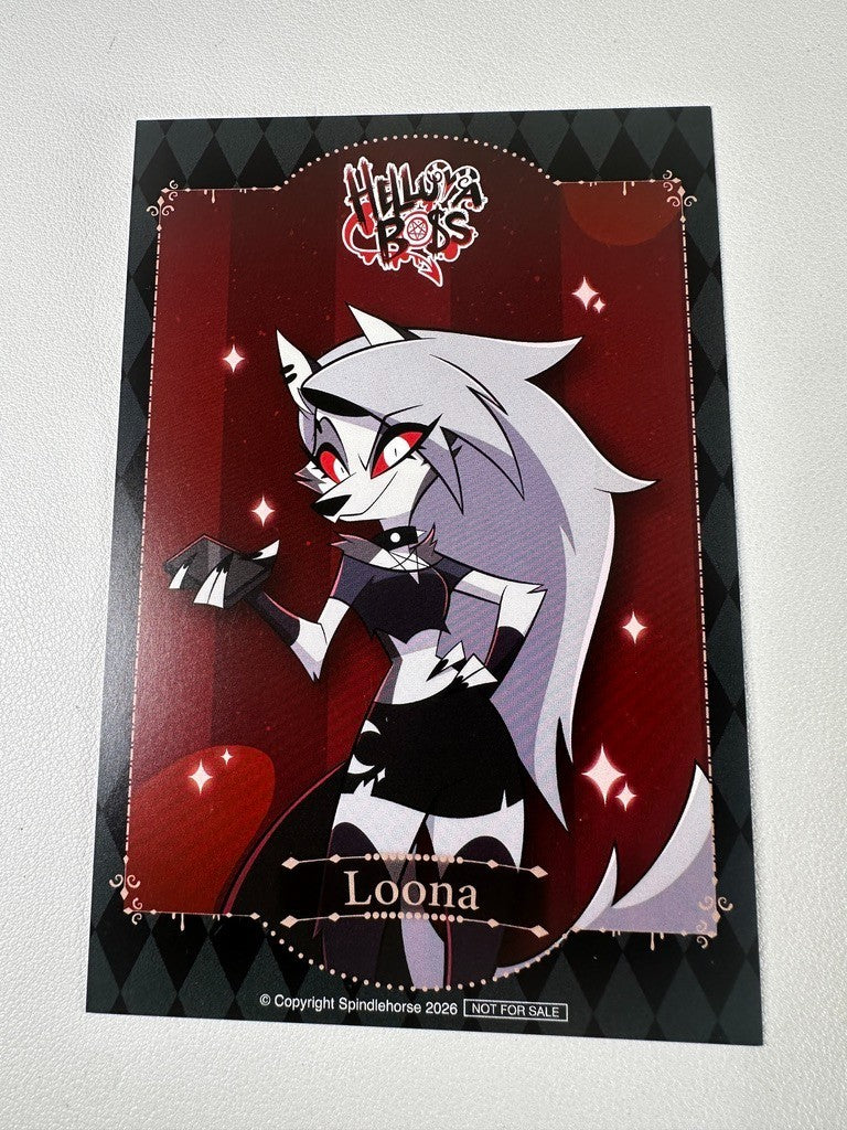Helluva Boss Smile Base Cafe Postcard Loona