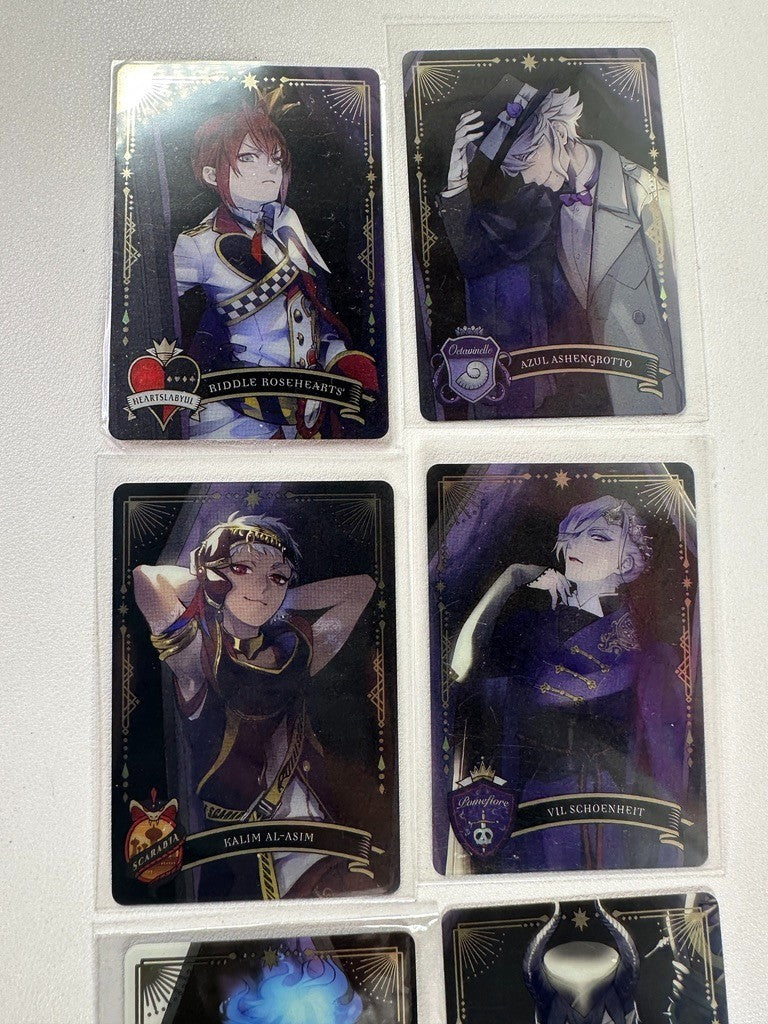 Twisted Wonderland Coffin Card Set Idia Vil Malleus Azul Riddle Kalim
