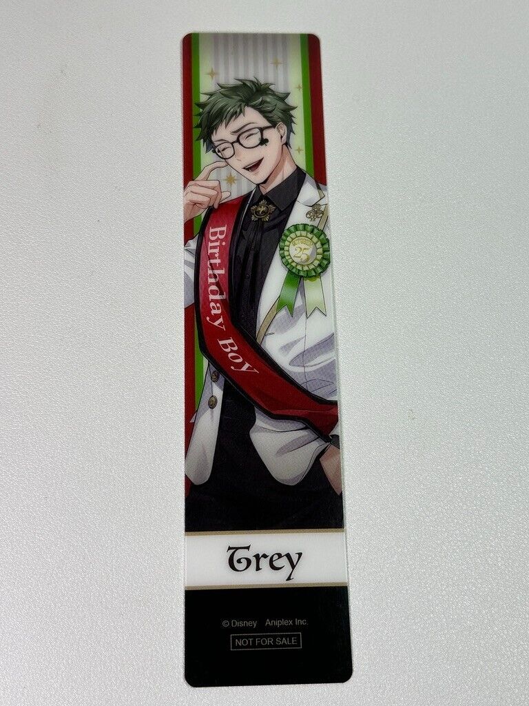 Twisted Wonderland Birthday Boy Clear Bookmark Heartslabyul Trey Clover