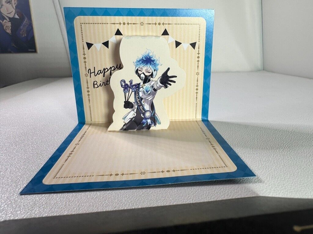 Twisted Wonderland Mini Pop-Up Birthday Card Ignihyde Ortho Shroud
