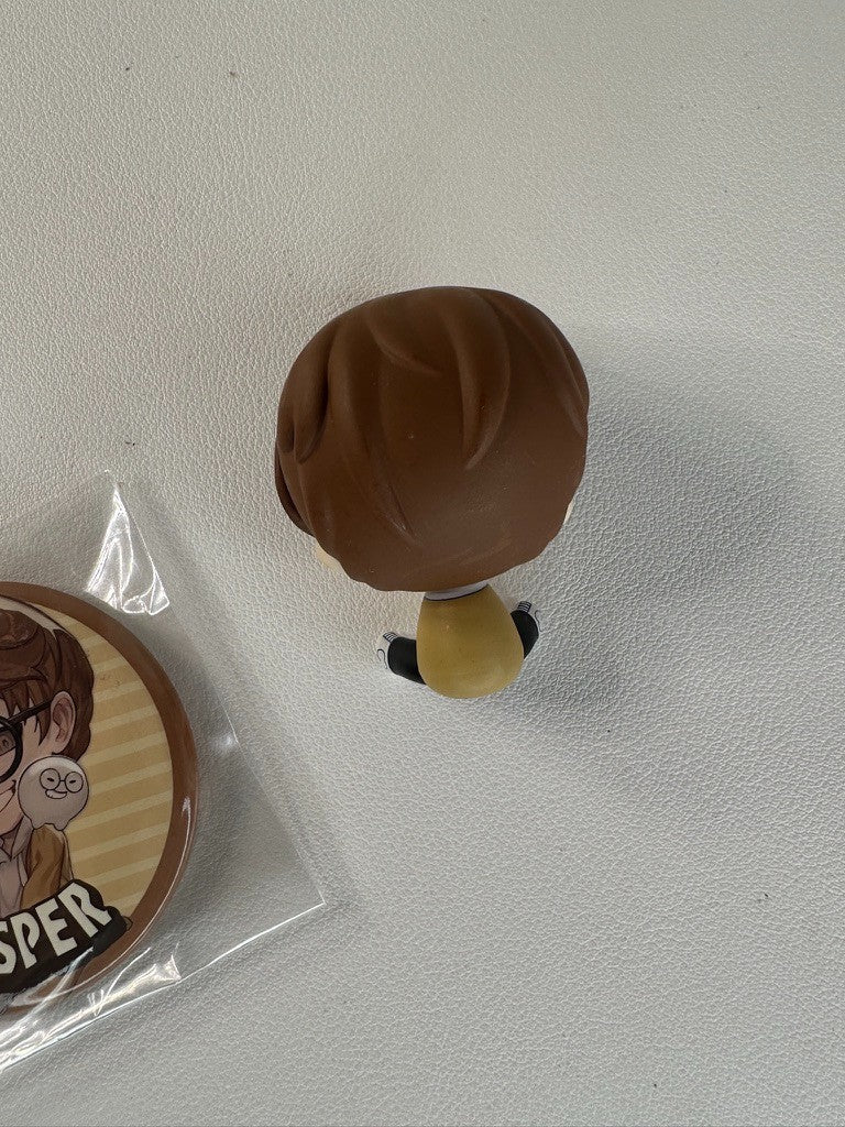 PREOWNED Crazy Racoon Can Badge Ichiban Kuji Mini Figure Jasper