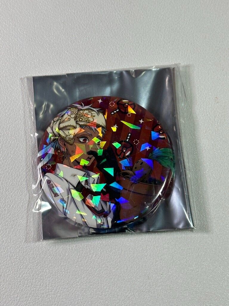 Twisted Wonderland Can Badge Scarabia Kalim AlAsim Glitter Experimental
