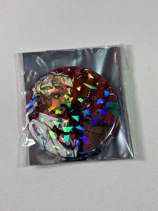 Twisted Wonderland Can Badge Scarabia Kalim AlAsim Glitter Experimental