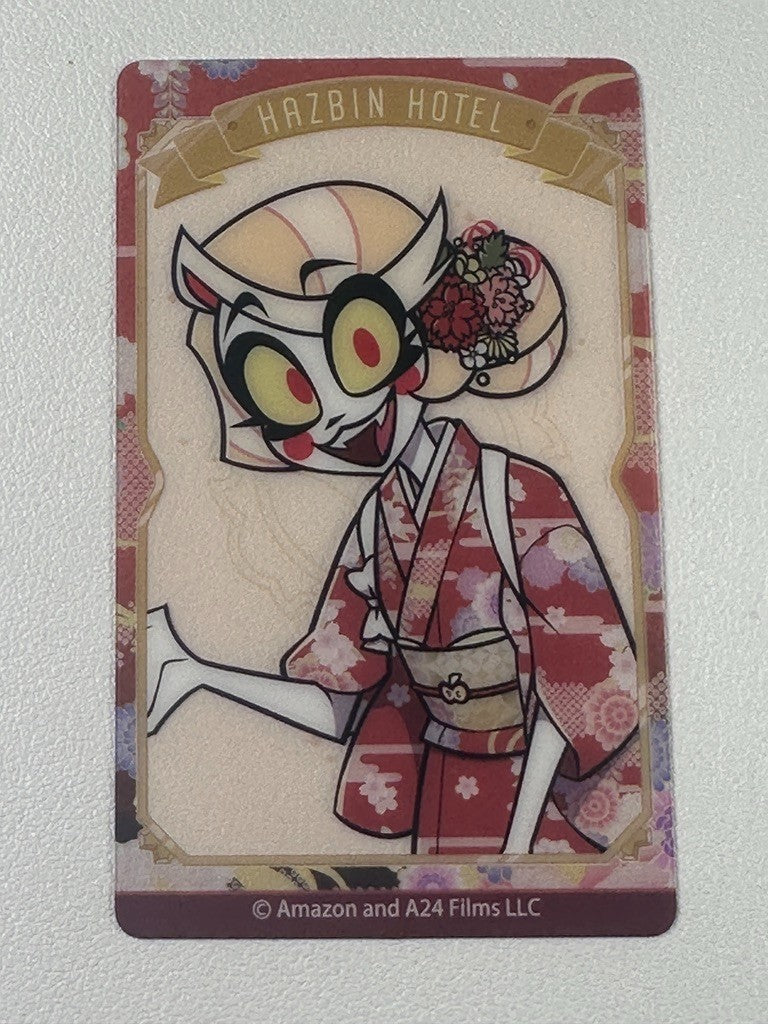 Hazbin Hotel Animate Cafe Kimono Clear Card Charlie Zoom