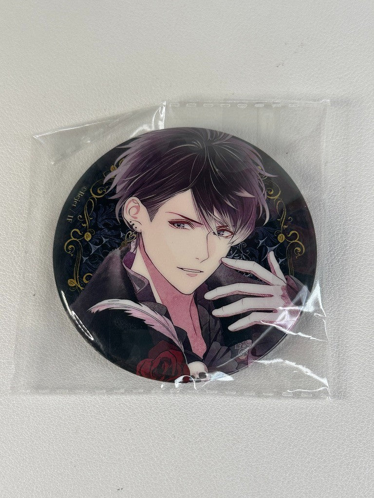 Diabolik Lovers Heart Earring Large Can Badge Ruki Mukami