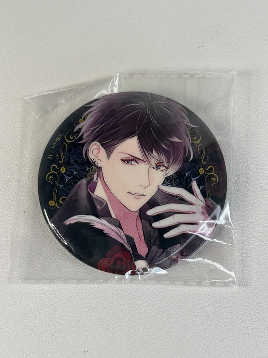 Diabolik Lovers Heart Earring Large Can Badge Ruki Mukami