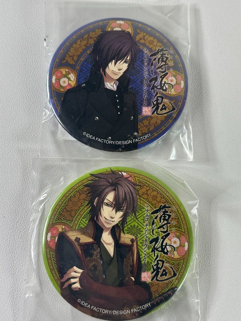 Hakuoki Hajime Saito Souji Okita Can Badge Set