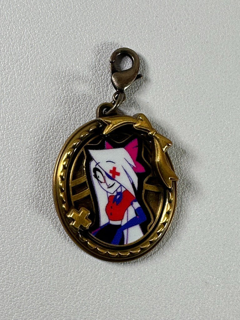 Hazbin Hotel Ikebukuro Pop Up Shop Round Trading Metal Charm Vaggie