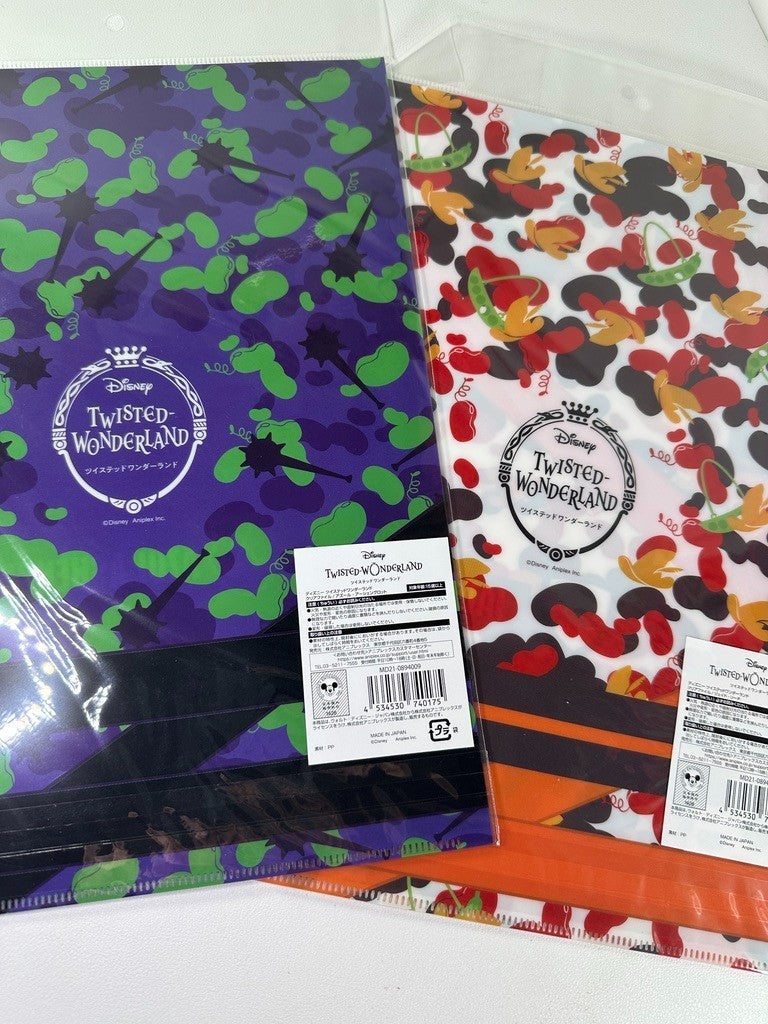 Twisted Wonderland Camo Clear File Set Octavnelle Azul Ashengrotto Jade Leech