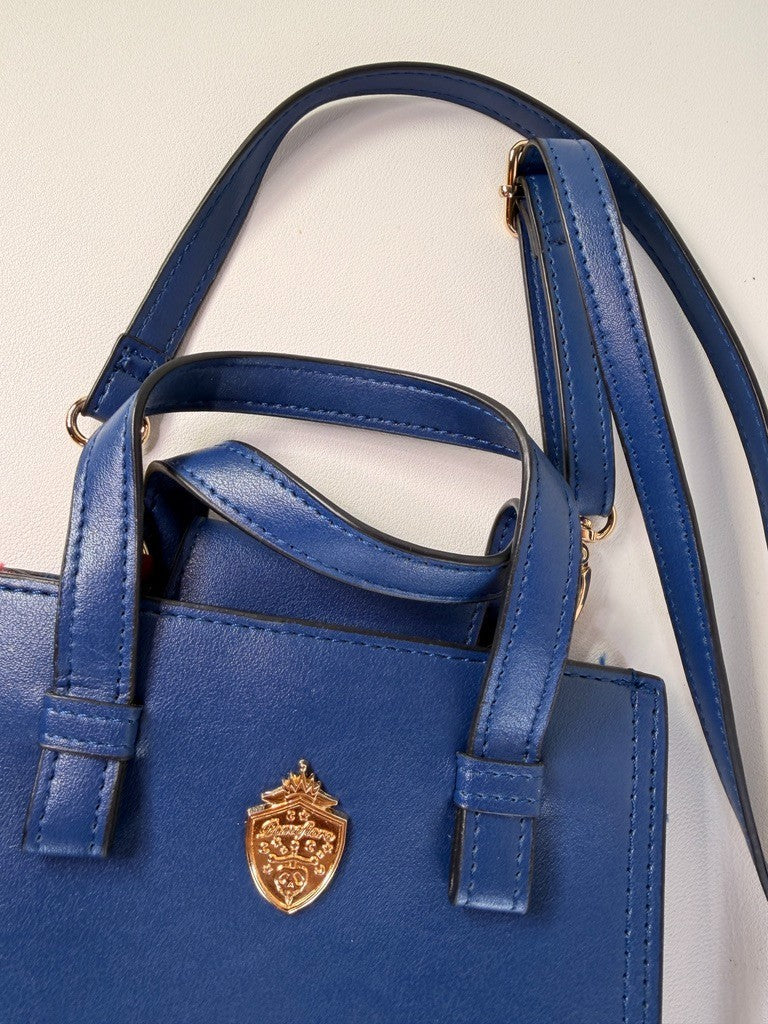 PREOWNED Twisted Wonderlandy Faux Leather Shoulder Bag Pomefiore Vil Epel Rook