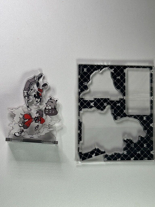 Preowned Kingdom Hearts Acrylic Stand  Sora Riku Mickey Mouse
