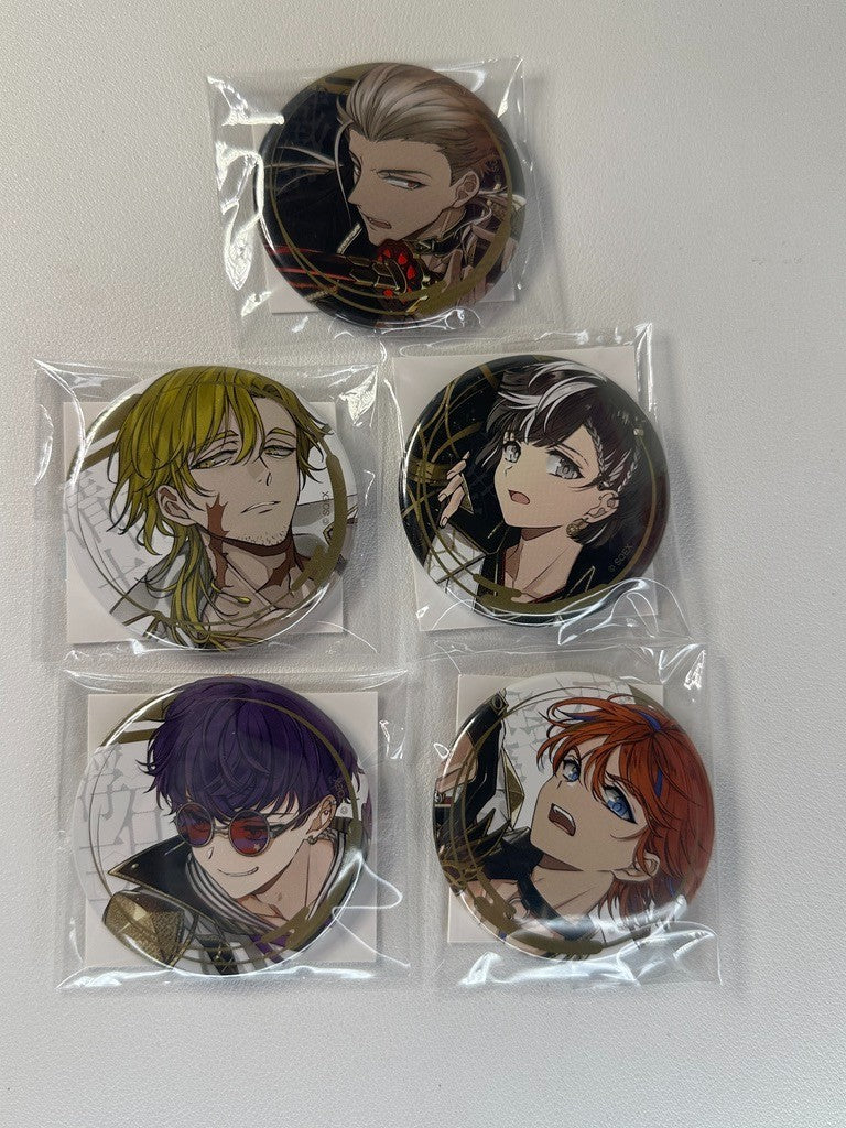 Ketsugou Danshi Elements with Emotions Can Badge Set of 5