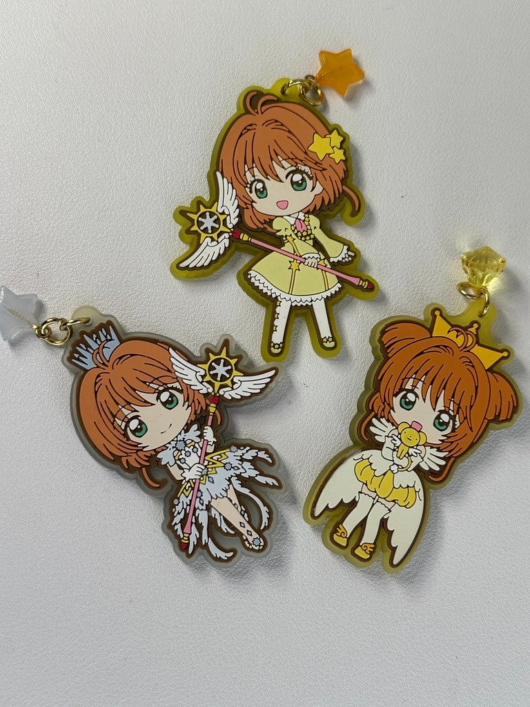 Card Captor Sakura Kinomoto Rubber Charm Set
