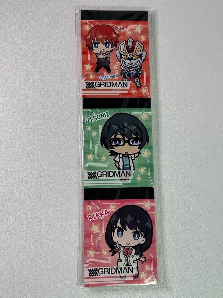 Gridman 3P Notepad Ssss. Gridman Set of 3 A Note Pad Yuta Utsumi Rikka
