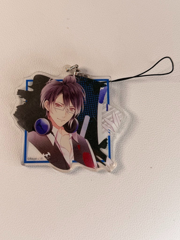 Diabolik Lovers Acrylic Phone Strap Reiji Sakamaki Headphones
