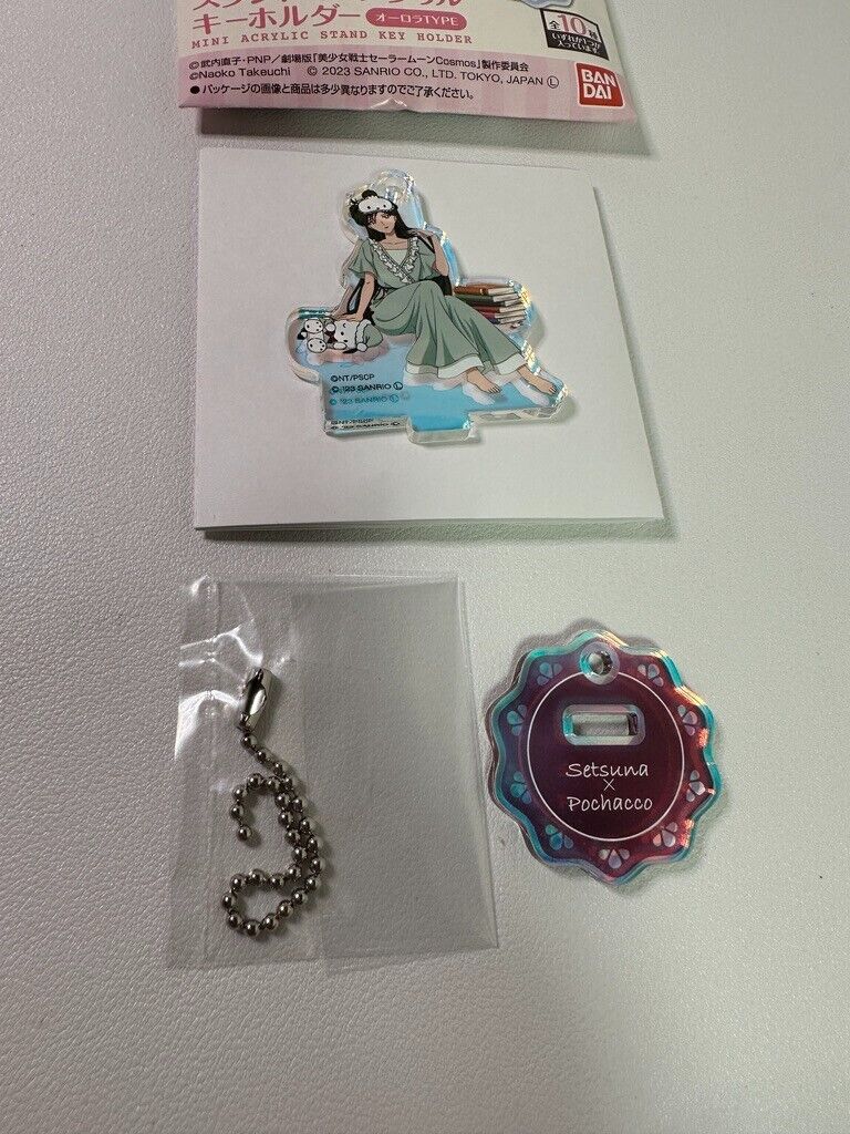 Sailor Moon x Sanrio Cosmos Pluto Pochacco Acrylic Keychain Stand
