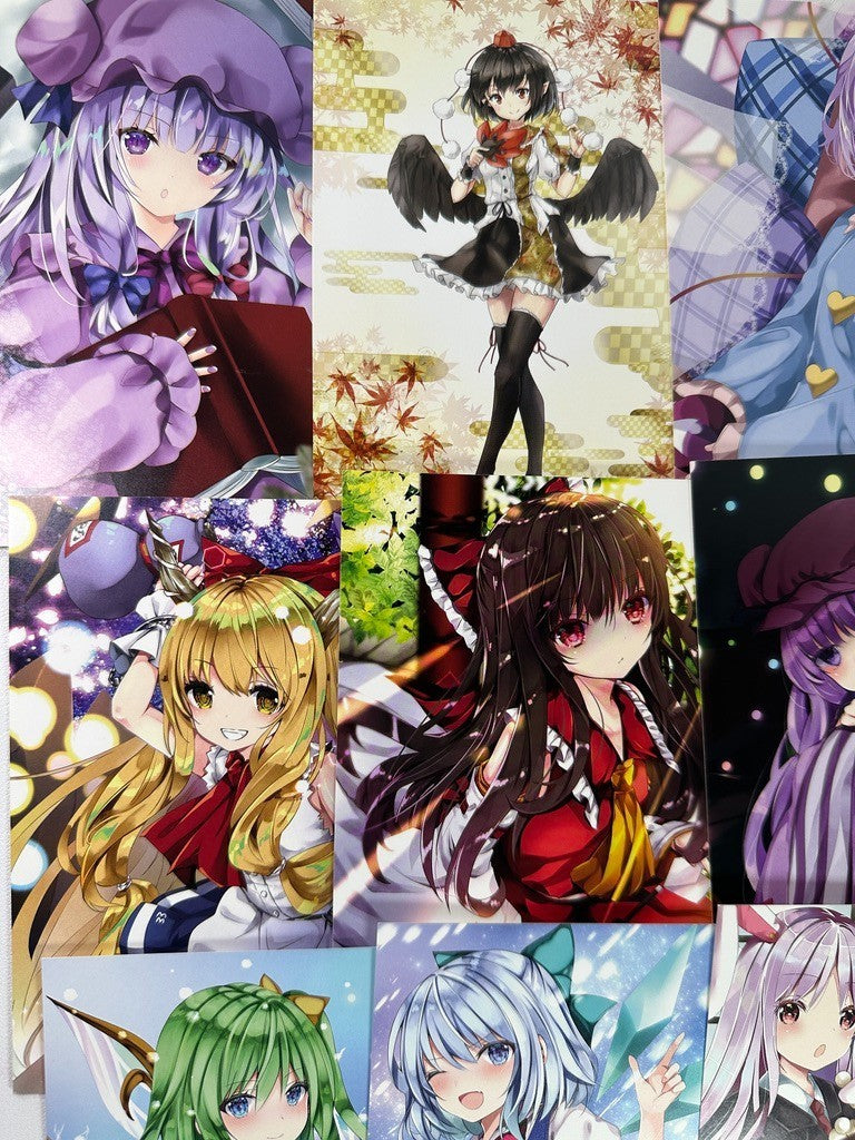 Touhou Project Postcard Set Remilia Reimu Cirno Wakasagi Hime Flandre