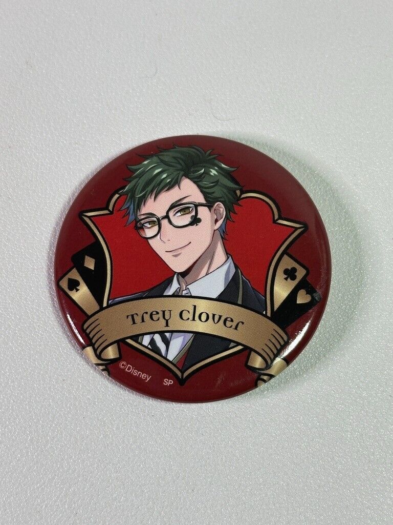 Twisted Wonderland Can Badge Heartslabyul Trey Clover Animation