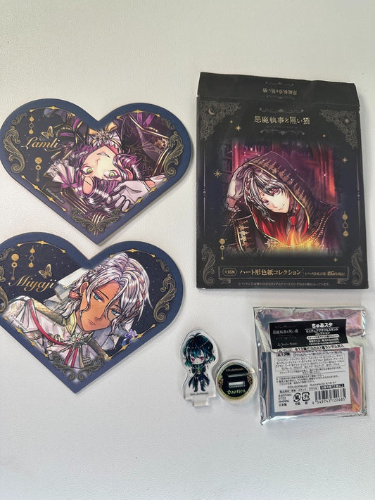 Devil Butler with Black Cat Acrylic Stand Shikishi Heart Lamli Bennett Miyaji
