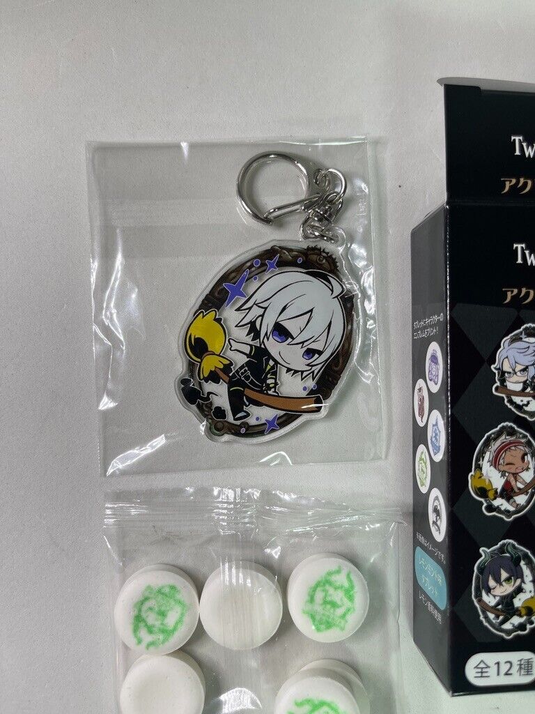 Twisted Wonderland Gym Acrylic KeyChain Charm Candy Diasomnia Silver