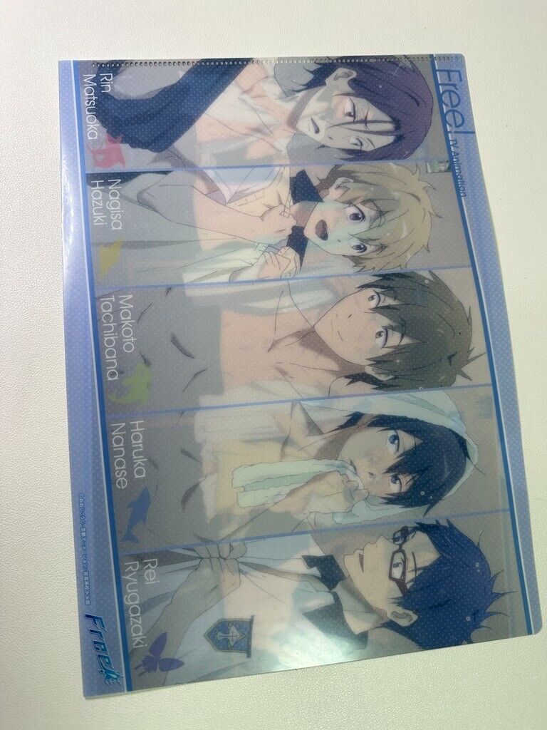 Free! Iwatobi Swim Club Clear File Haruka Rin Makoto Hiyori Shower